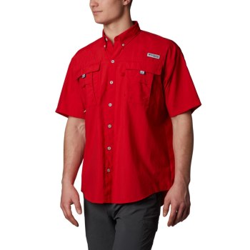 Columbia PFG Bahama II Short Sleeve, Camisa Rojos Para Hombre | 963240-FTJ